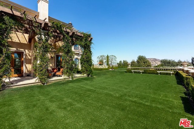 view of yard featuring a patio area