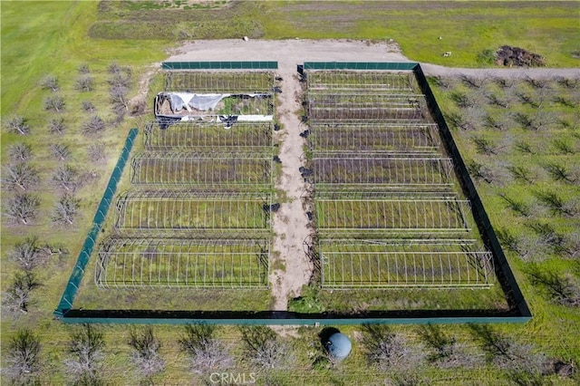 aerial view featuring a rural view