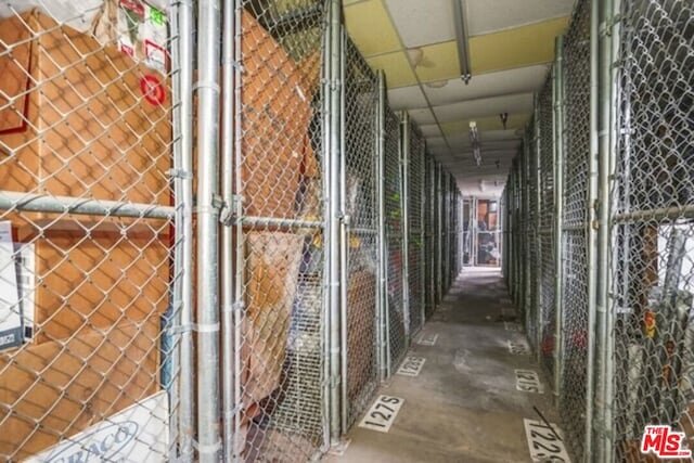 view of storage room