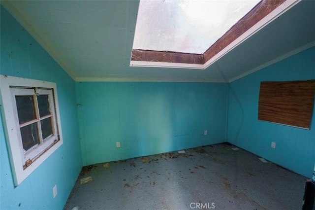 bonus room with lofted ceiling