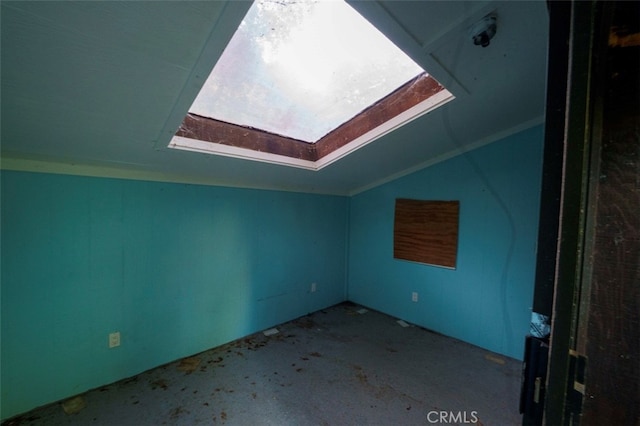 additional living space with lofted ceiling