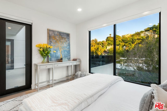 bedroom featuring multiple windows