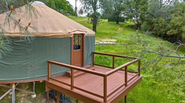 view of outdoor structure featuring a gazebo