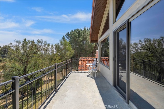 view of balcony