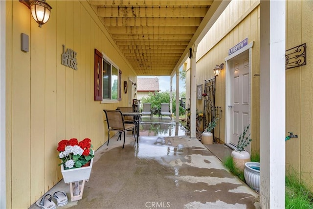 view of patio / terrace featuring a porch