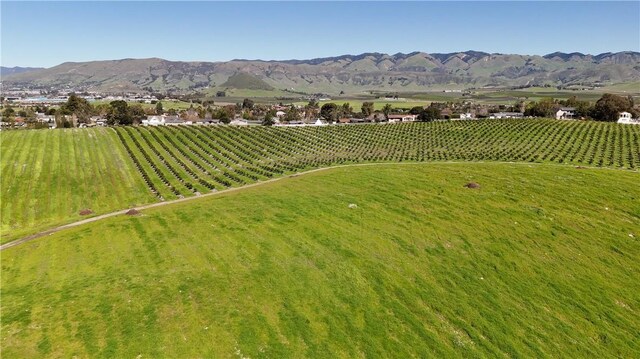 exterior space with a rural view and a mountain view