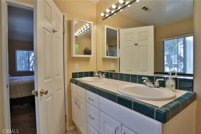 bathroom with vanity