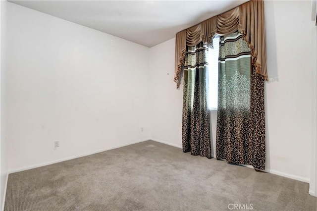 carpeted spare room featuring a wealth of natural light