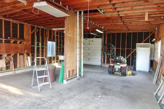 miscellaneous room with concrete flooring