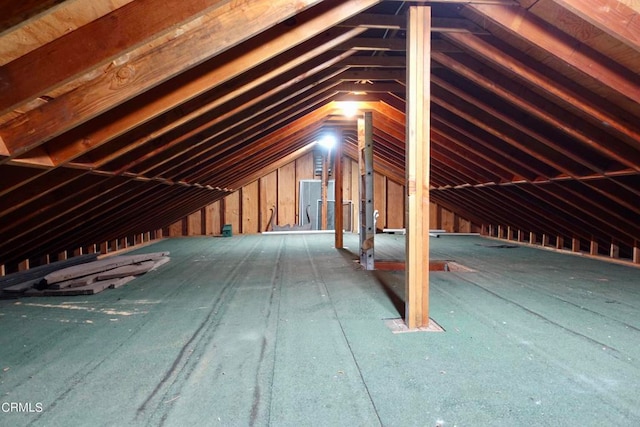 view of attic