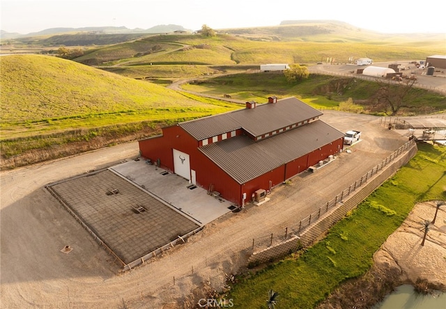 drone / aerial view featuring a rural view