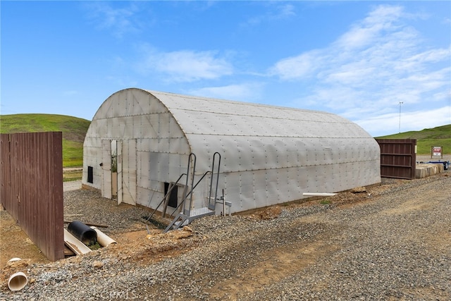 view of outdoor structure