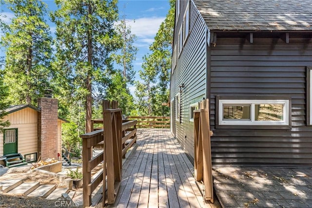 view of wooden terrace