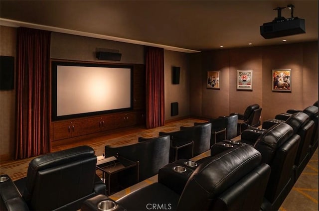 900 W Olympic Blvd Unit 42A, Los Angeles, CA 90015 - home theater with recessed lighting