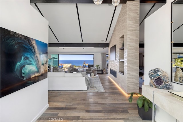 44 Sea Cove Dr, Rancho Palos Verdes, CA 90275 - living room featuring wood finished floors and a premium fireplace