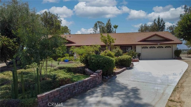 ranch-style house with a garage