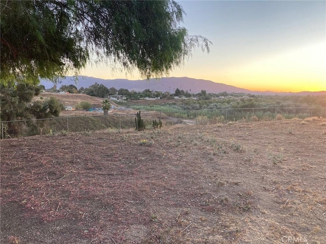 mountain view with a rural view