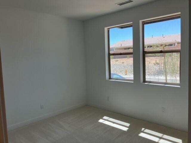 carpeted empty room featuring a wealth of natural light