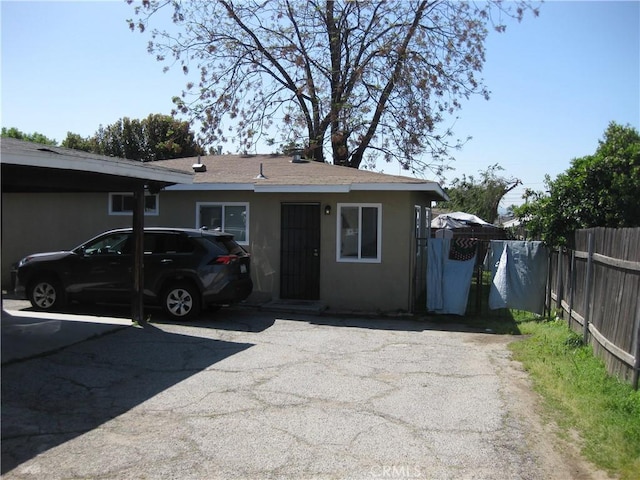 view of ranch-style home