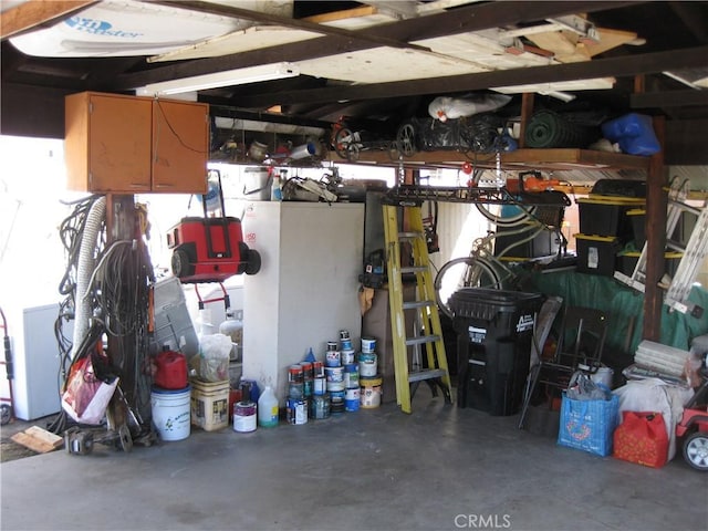 view of storage room