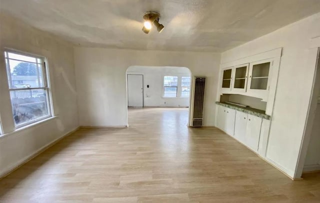 interior space featuring light hardwood / wood-style floors