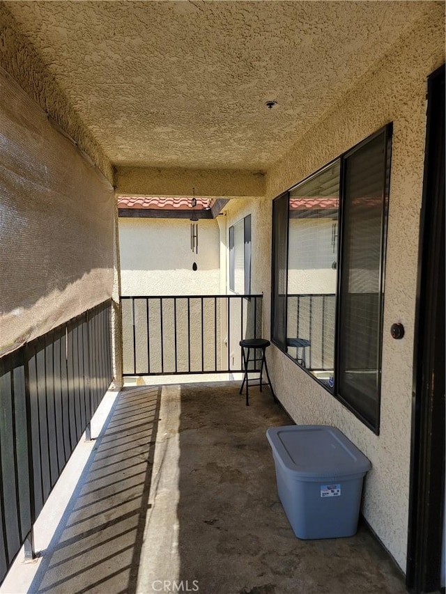 view of balcony