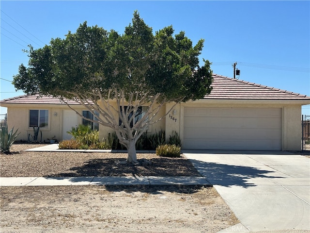 view of front facade featuring a garage