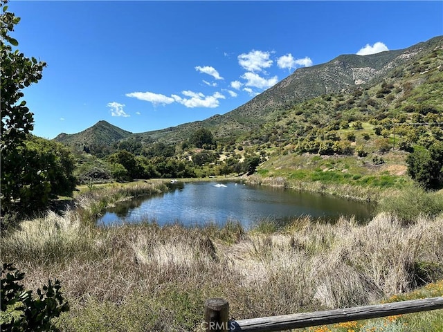 water view featuring a mountain view