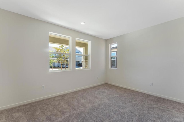 empty room with carpet floors