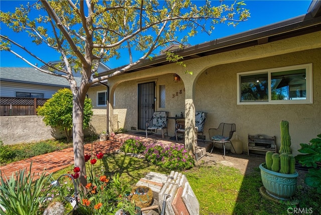 exterior space with a patio area