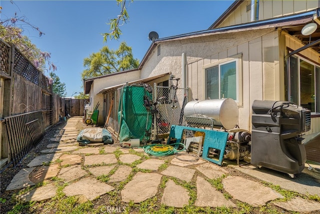 view of home's exterior featuring a patio