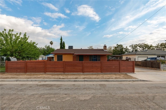 view of front of home