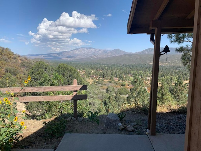 view of property view of mountains