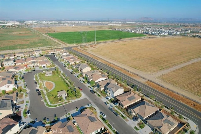 bird's eye view featuring a rural view