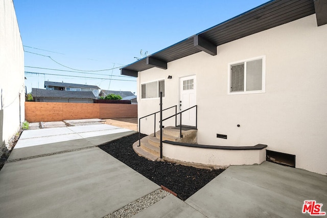 exterior space with a patio area