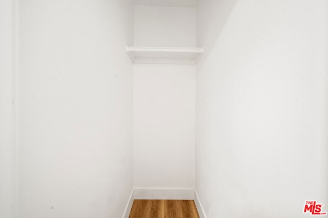 spacious closet with wood-type flooring