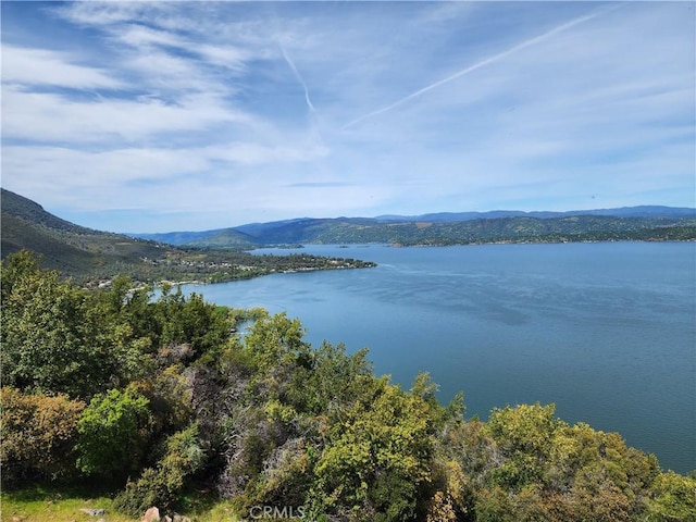 property view of water with a mountain view