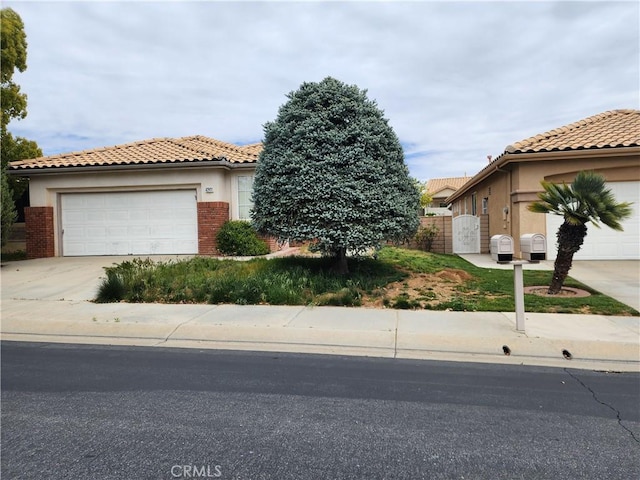 view of property exterior with a garage