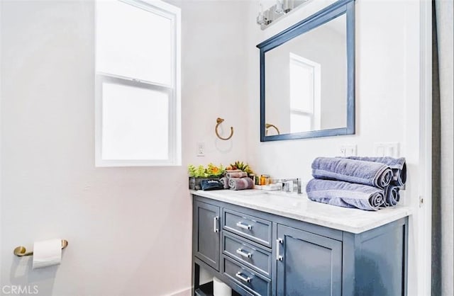 bathroom featuring vanity