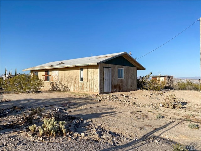 view of back of property