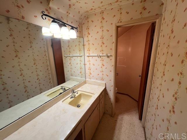 bathroom with vanity