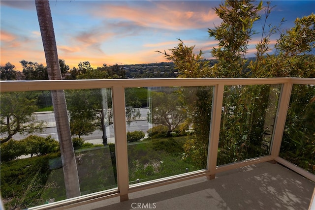 view of balcony