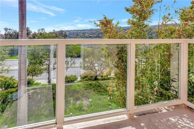 view of doorway to outside