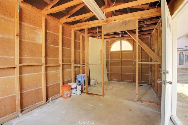 miscellaneous room featuring concrete floors