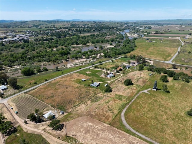 drone / aerial view featuring a rural view
