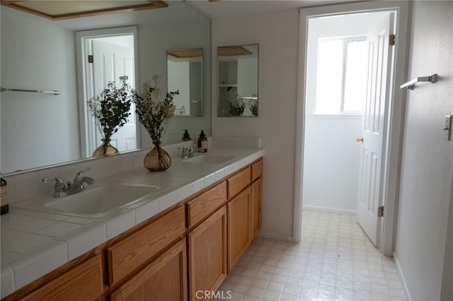 bathroom with vanity