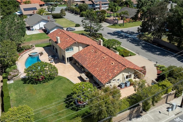 birds eye view of property