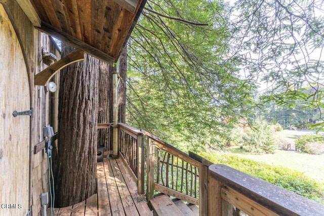 view of wooden terrace