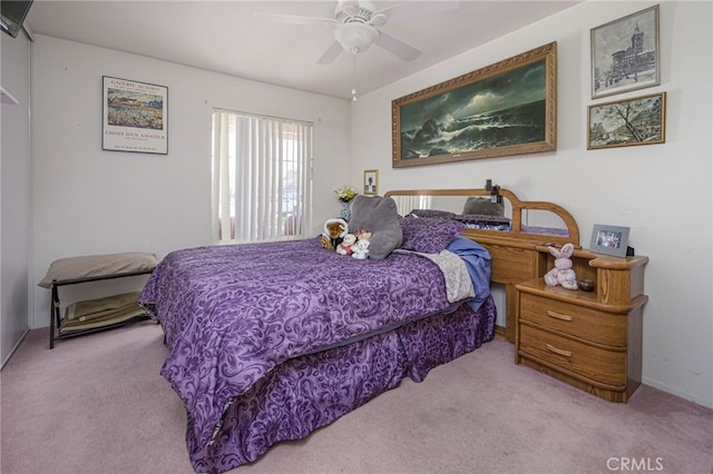 14329 Stone Creek Trl, Hesperia, CA 92344 - carpeted bedroom with ceiling fan