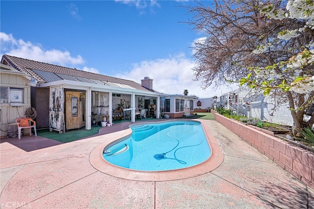 14329 Stone Creek Trl, Hesperia, CA 92344 - view of pool with a patio area